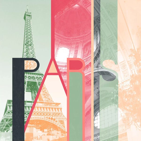 Paris Typography: The Fairy City of Inspiration - Paris by 5by5collective