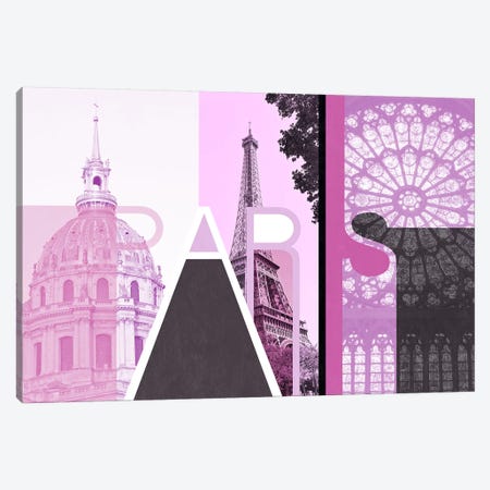 The Fairy City of Love - Paris Canvas Print #ITT9} by 5by5collective Canvas Artwork