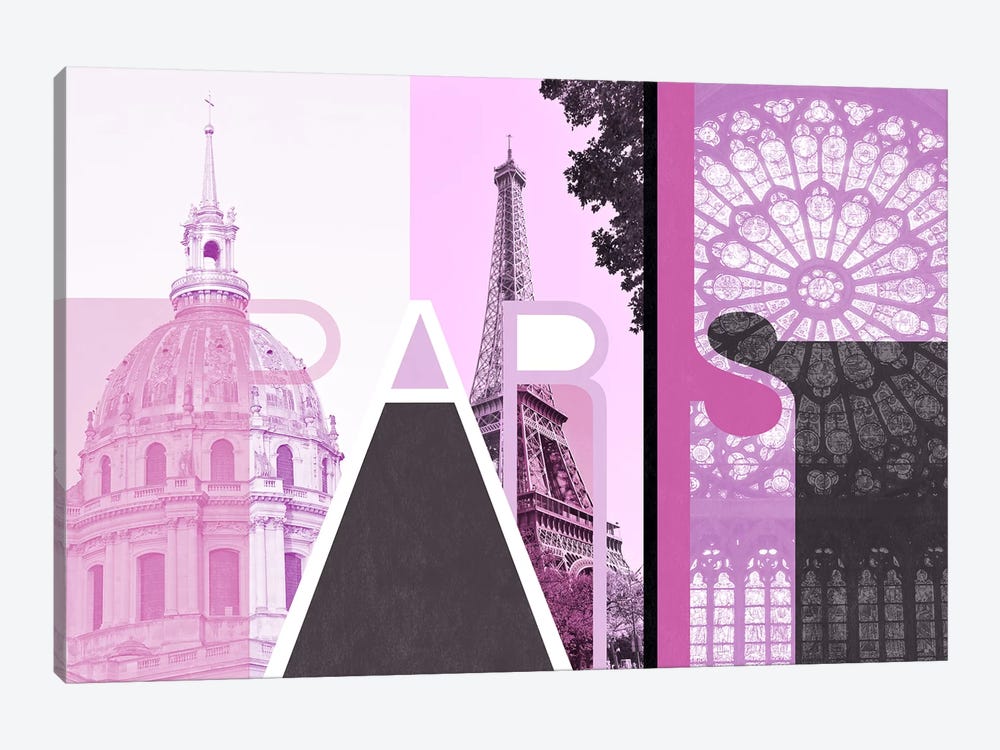 The Fairy City of Love - Paris by 5by5collective 1-piece Canvas Art Print