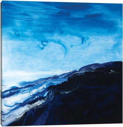 Storm Canvas Art Print - Pantone 2020 Classic Blue