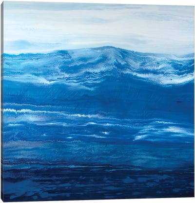 Element Of Nature Canvas Art Print - Blue Abstract Art