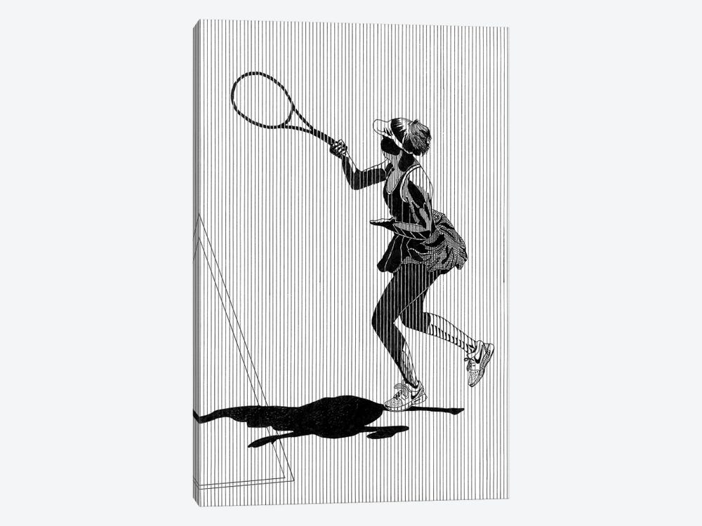 Playing Tennis by Ibrahim Unal 1-piece Canvas Art