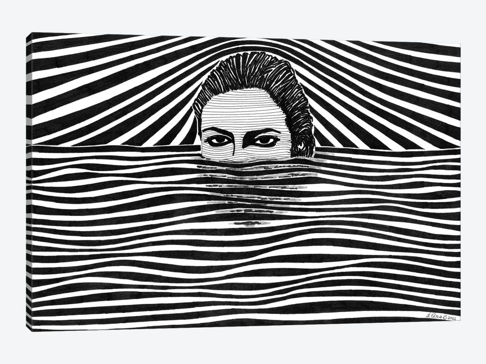 The Deep by Ibrahim Unal 1-piece Canvas Art Print
