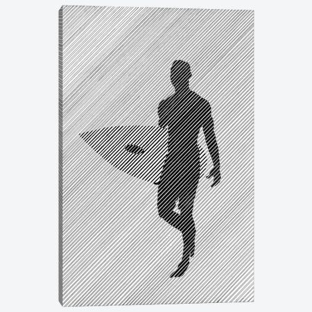 While Going To Surf Canvas Print #IUN39} by Ibrahim Unal Canvas Artwork