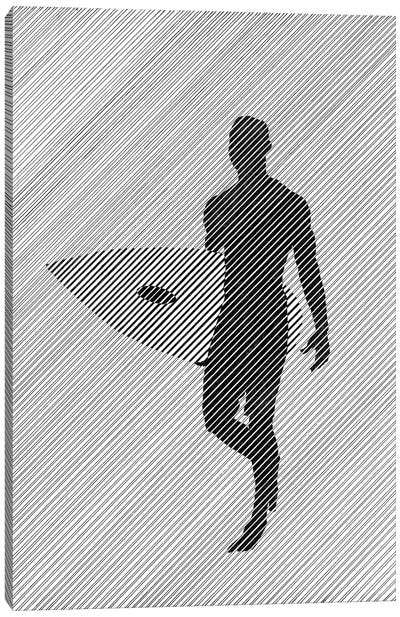 While Going To Surf Canvas Art Print - Ibrahim Unal
