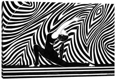 Yoga V Canvas Art Print - Ibrahim Unal