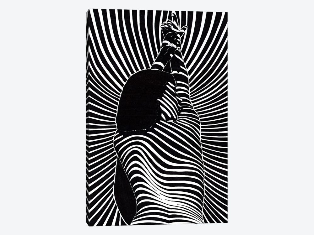 Lie On The Lines V by Ibrahim Unal 1-piece Canvas Art Print
