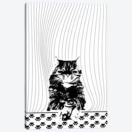 Cat I Canvas Print #IUN57} by Ibrahim Unal Canvas Print