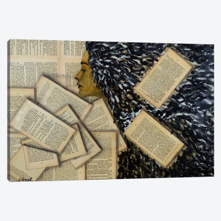 Book Pages II Canvas Print #IUN9} by Ibrahim Unal Canvas Artwork