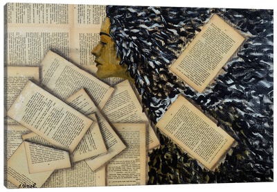 Book Pages II Canvas Art Print - Ibrahim Unal