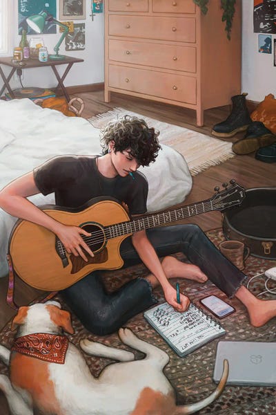 Finding The Words by Ivy Dolamore art print