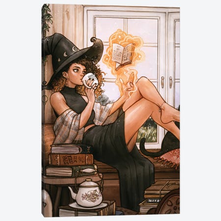 Warm Witch Canvas Print #IVD23} by Ivy Dolamore Art Print