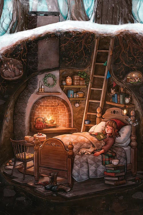 Winter Nap by Ivy Dolamore wall art