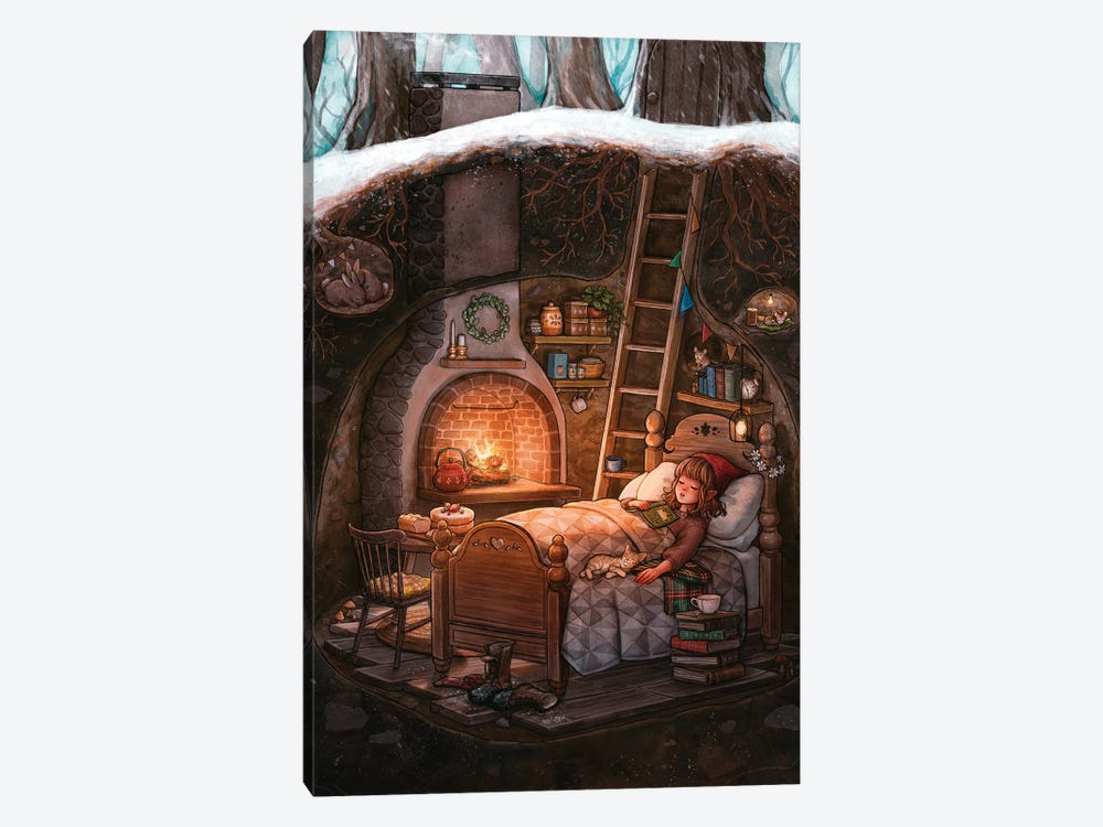 Winter Nap by Ivy Dolamore 1-piece Canvas Art Print