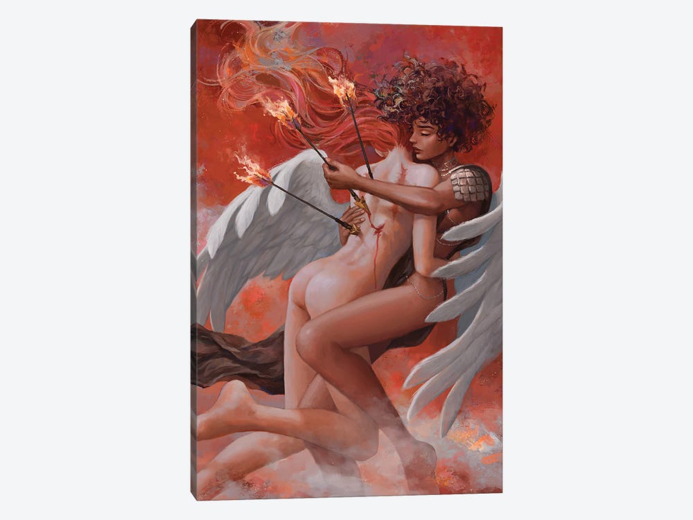 Down In Flames by Ivy Dolamore 1-piece Canvas Wall Art