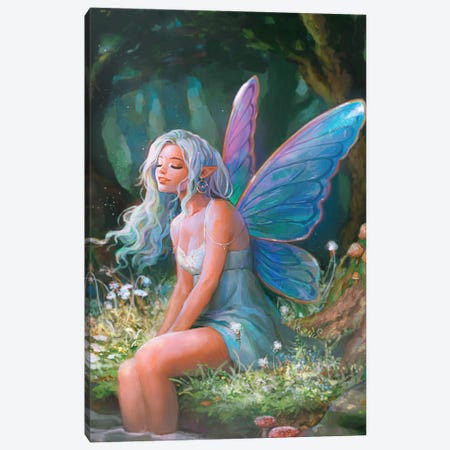 Fairy Lights Canvas Print #IVD9} by Ivy Dolamore Canvas Art Print