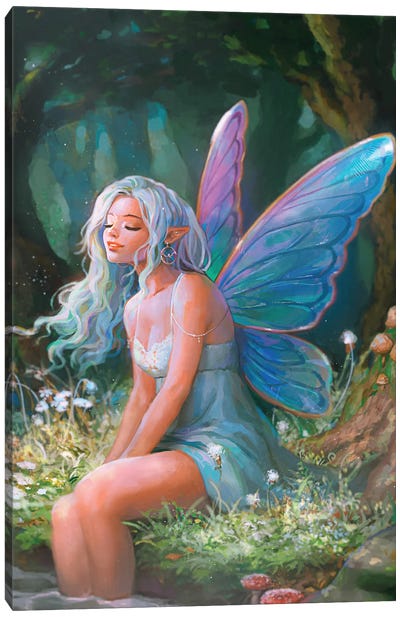 Fairy Lights Canvas Art Print - Ivy Dolamore