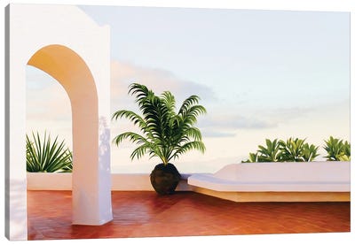 Arch Of Tropical Nature Canvas Art Print - Arches