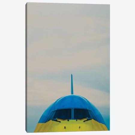 Cockpit Of Blue And Yellow Aircraft Canvas Print #IVG122} by Ievgeniia Bidiuk Art Print