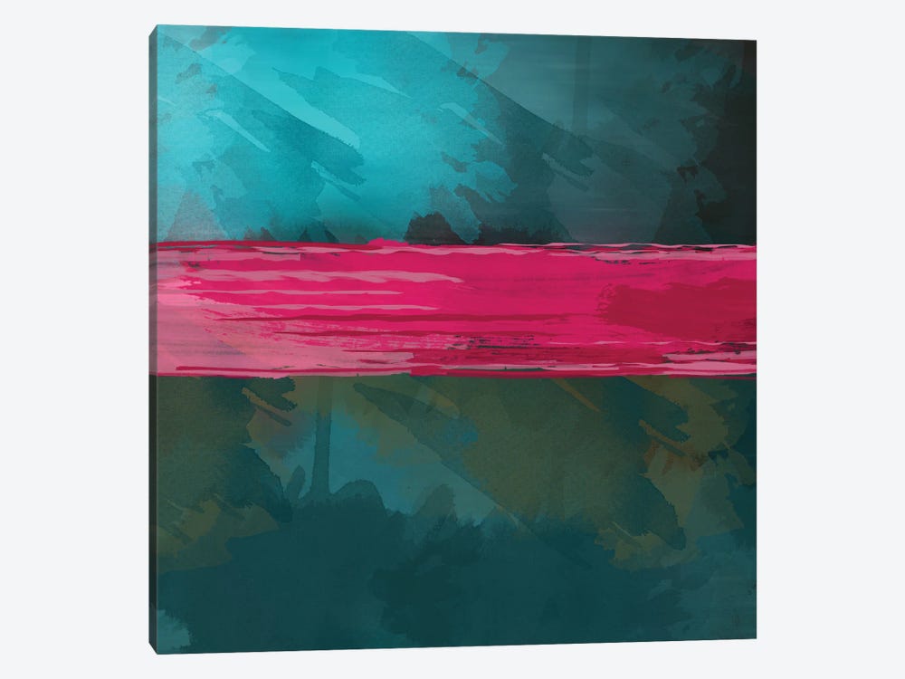 Abstraction Pink by Ievgeniia Bidiuk 1-piece Canvas Print
