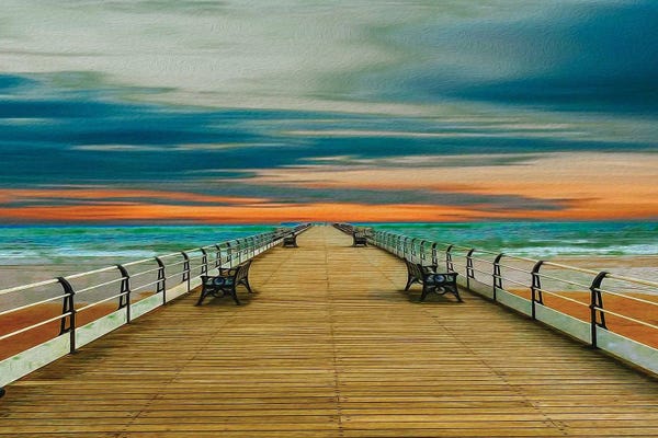 Wooden Pier Against