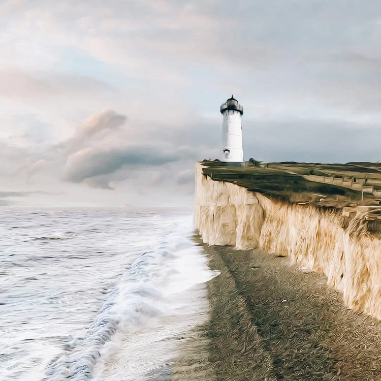 Lighthouse On The Edge by Ievgeniia Bidiuk wall art