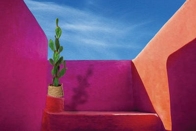 Colorful Architectural Building by Ievgeniia Bidiuk framed wall art