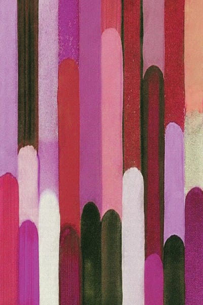 Vertical Abstraction by Ievgeniia Bidiuk canvas print