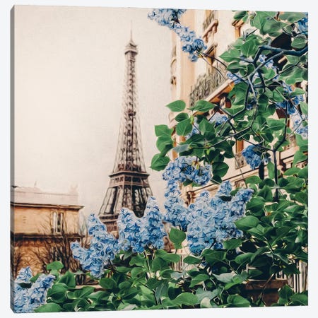 Blooming Lilacs Of Of Paris Canvas Print #IVG161} by Ievgeniia Bidiuk Canvas Print