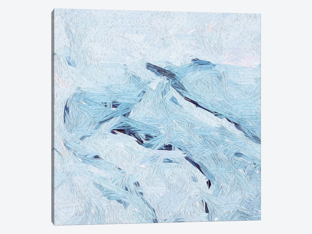 Abstraction In The Form Of Blue Wave by Ievgeniia Bidiuk 1-piece Canvas Print