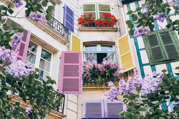 Windows: Blooming Lilacs by Ievgeniia Bidiuk