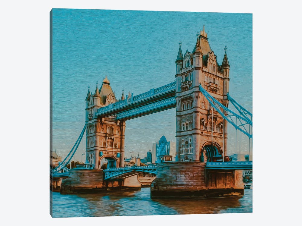 Tower Bridge by Ievgeniia Bidiuk 1-piece Canvas Art Print