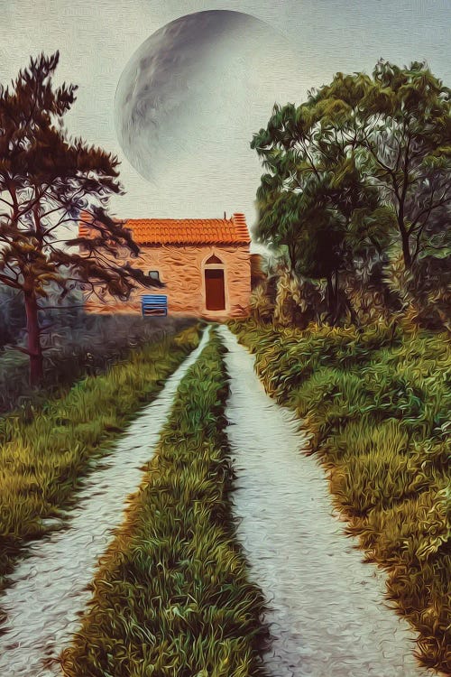 The Road To The Stone House by Ievgeniia Bidiuk wall art