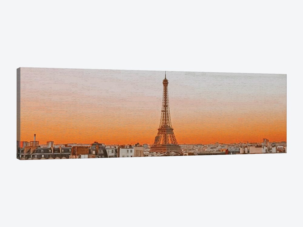 Paris Postcard by Ievgeniia Bidiuk 1-piece Art Print