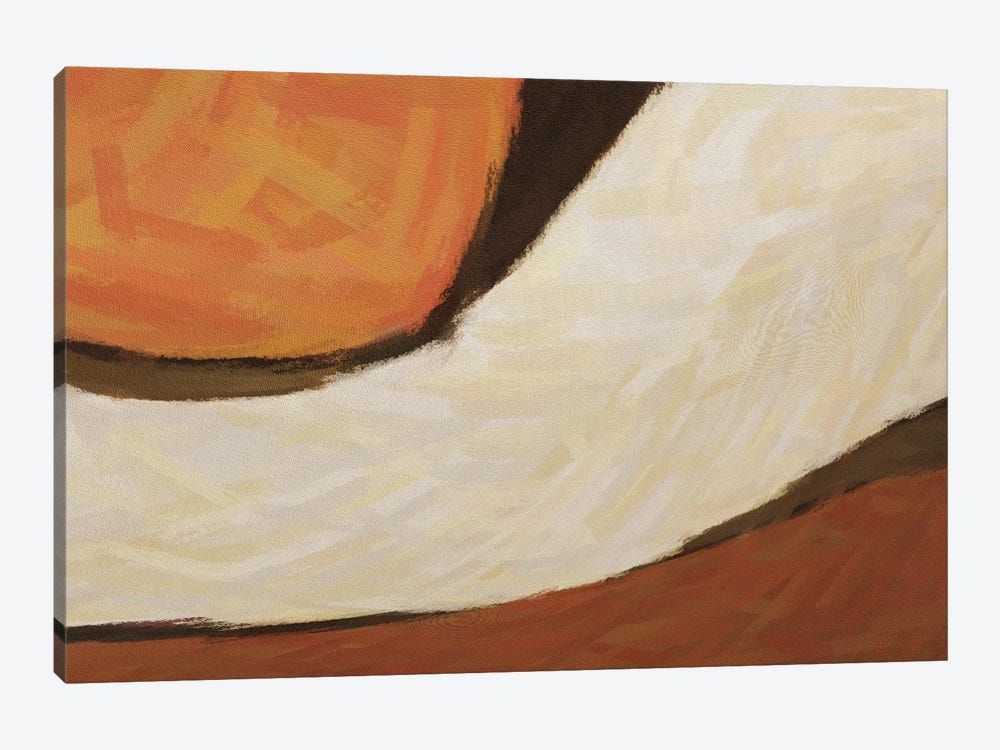 Pastel Abstraction In brown by Ievgeniia Bidiuk 1-piece Canvas Art Print