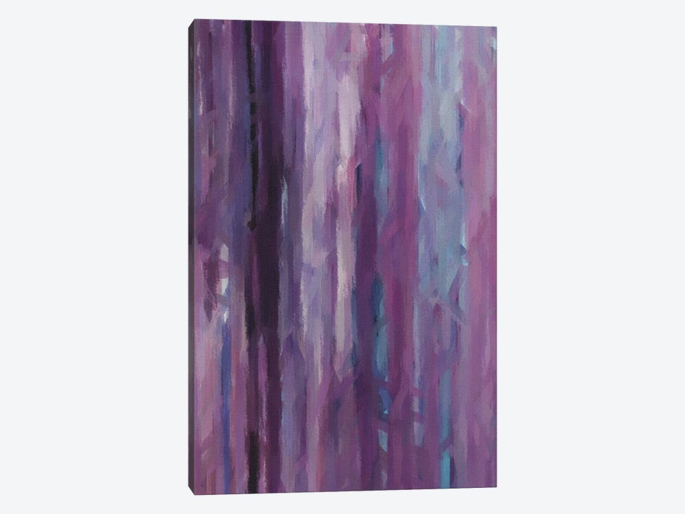 Vertical Abstraction In A Lilac Shade by Ievgeniia Bidiuk 1-piece Canvas Wall Art