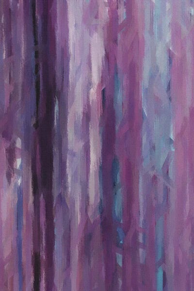 Ievgeniia Bidiuk: Vertical Abstraction In A Lilac Shade by Ievgeniia Bidiuk