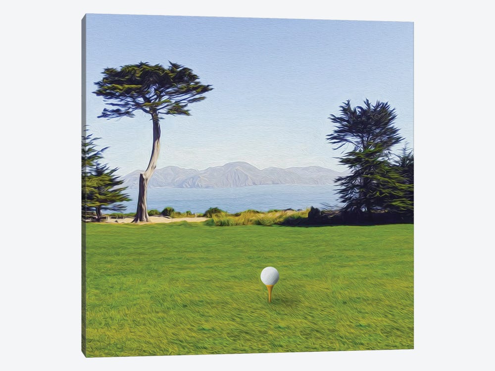Golf Course San Francisco by Ievgeniia Bidiuk 1-piece Canvas Artwork
