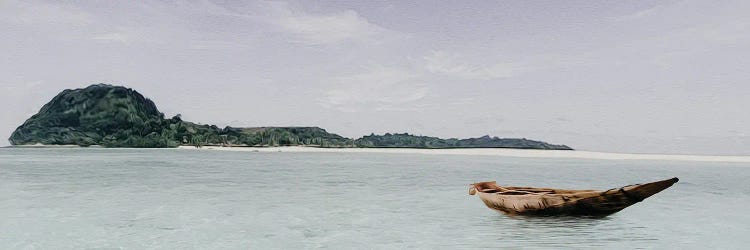 Wooden Boat In The Ocean