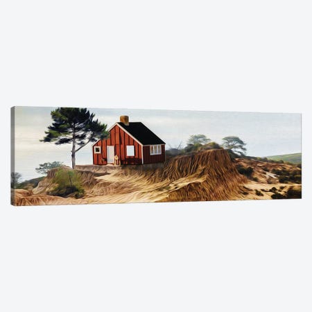 House On A Hill Near The Sea Canvas Print #IVG242} by Ievgeniia Bidiuk Canvas Artwork