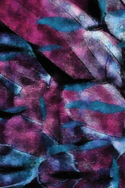 Ievgeniia Bidiuk: Abstraction In Violet And Blue Shade by Ievgeniia Bidiuk