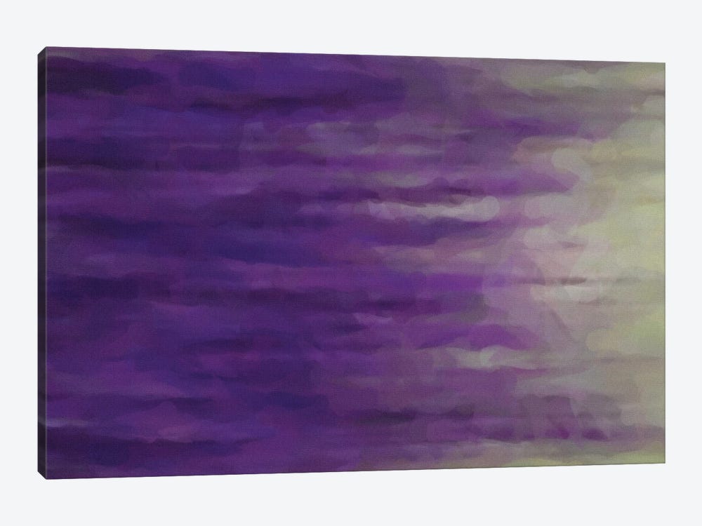 Pastel Abstraction In Purple by Ievgeniia Bidiuk 1-piece Canvas Artwork