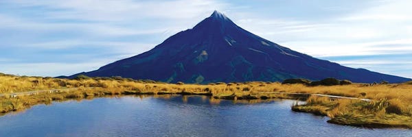 New Zealand: Taranaki Is A Volcano In New Zealand by Ievgeniia Bidiuk