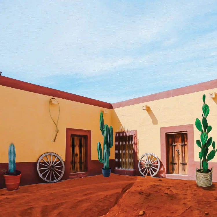 A Farmhouse In The Mexican Desert