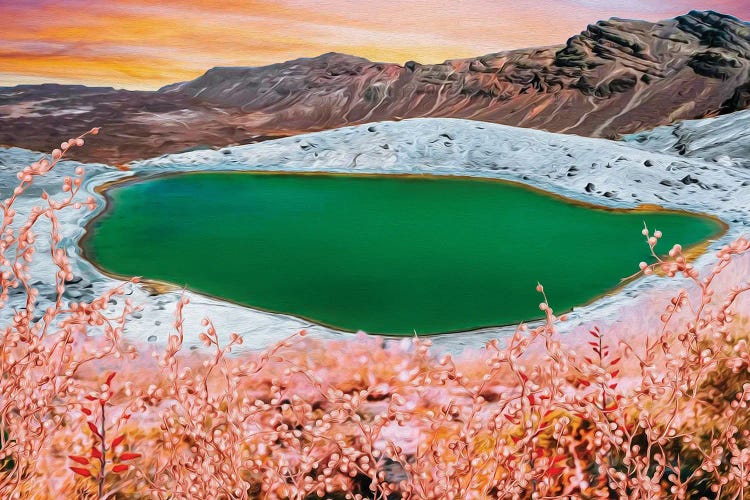 Green Lake by Ievgeniia Bidiuk wall art
