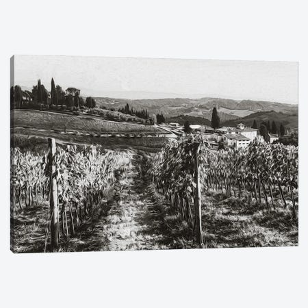 Tuscany In Black And White Canvas Print #IVG291} by Ievgeniia Bidiuk Canvas Art Print