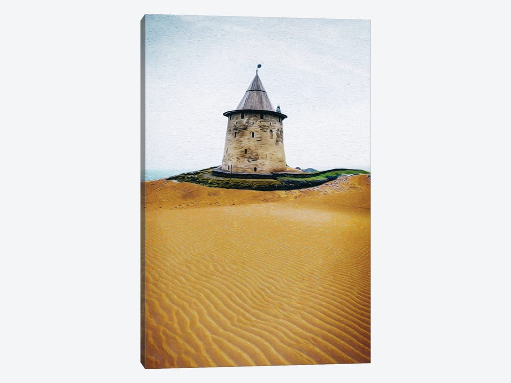 Castle Tower In The Desert by Ievgeniia Bidiuk 1-piece Canvas Print