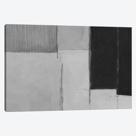 Black And White Abstraction Canvas Print #IVG34} by Ievgeniia Bidiuk Canvas Artwork
