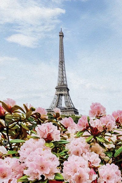 Ievgeniia Bidiuk: Blooming Pink Azalea Of Paris by Ievgeniia Bidiuk