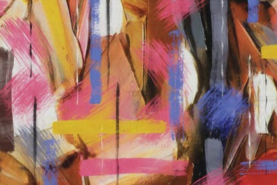 Multicolored Abstraction by Ievgeniia Bidiuk canvas print